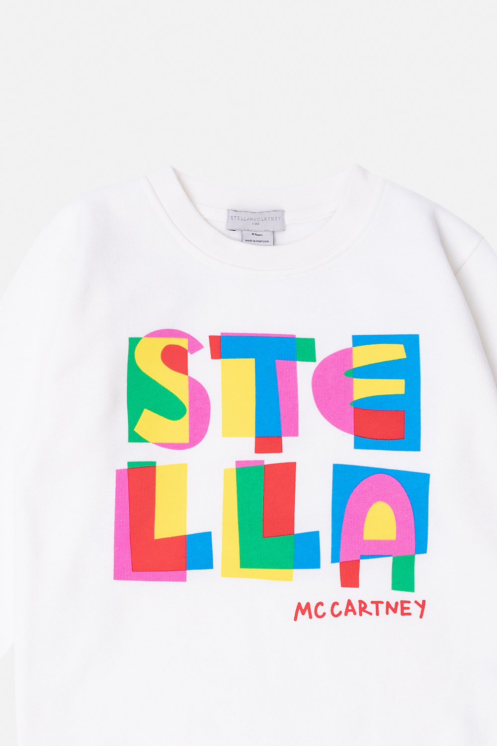 Stella McCartney Kids black crew neck stella sweatshirt