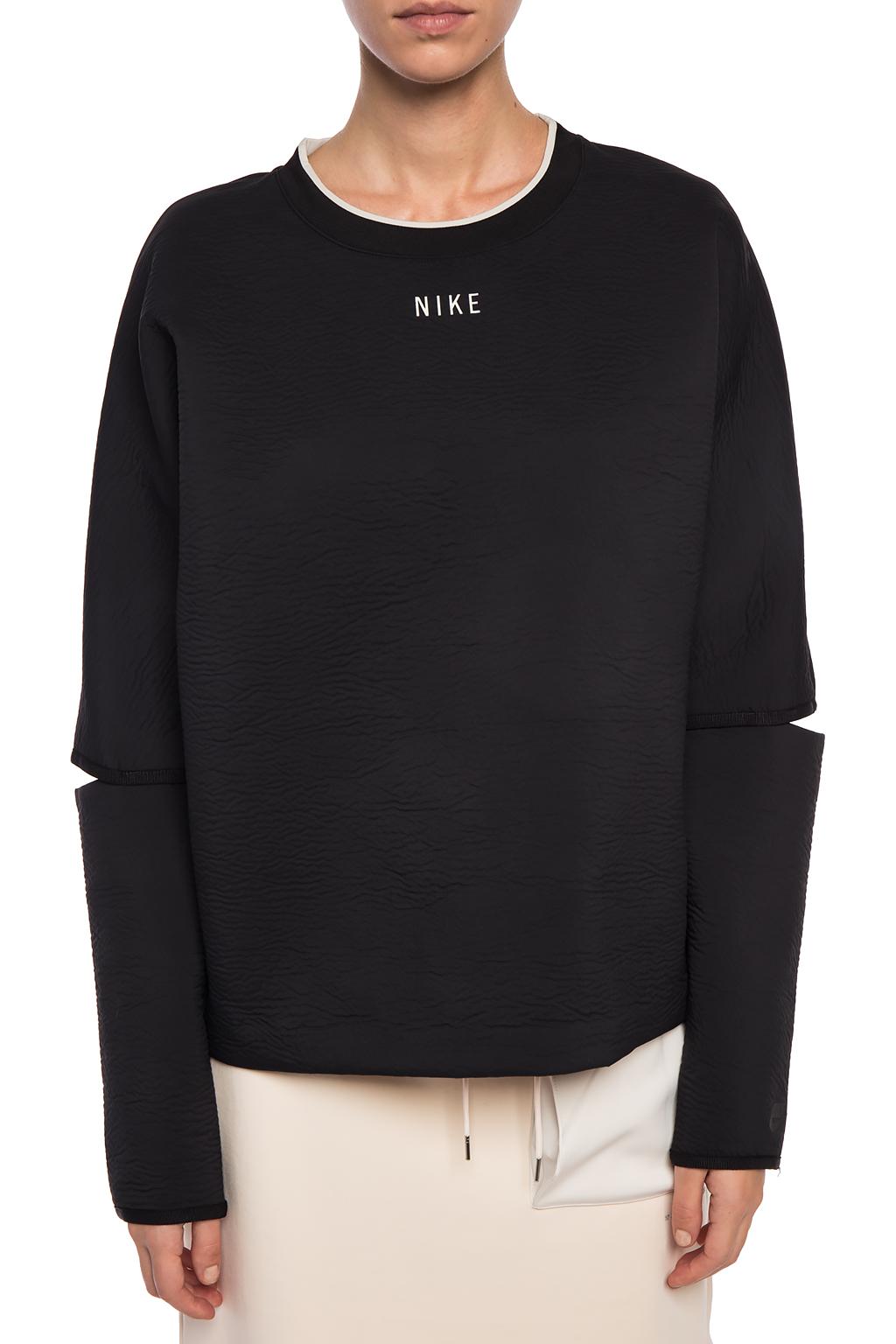 nike cut sleeve hoodie