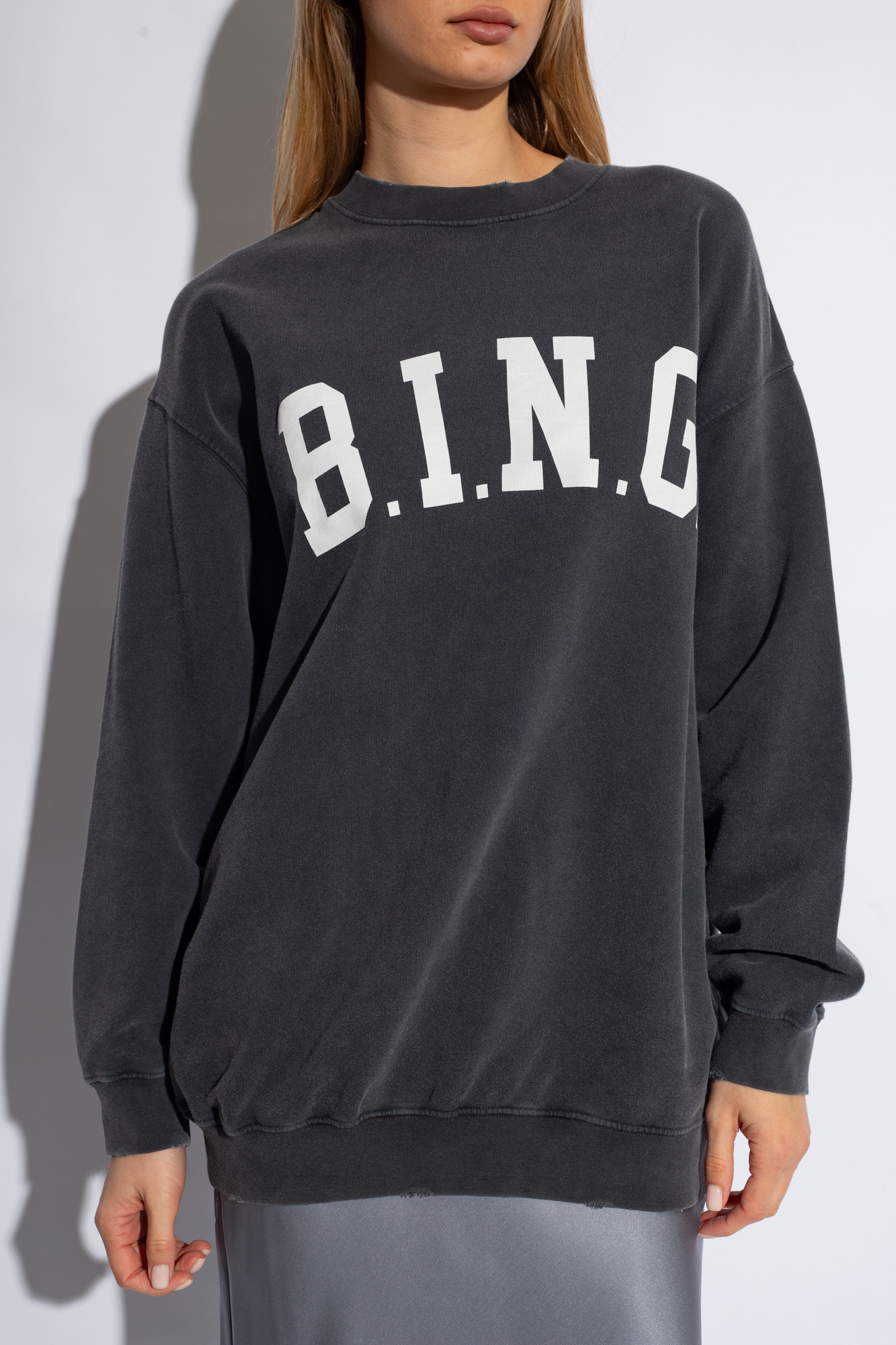 Grey 'Tyler' sweatshirt with logo Anine Bing - Vitkac GB