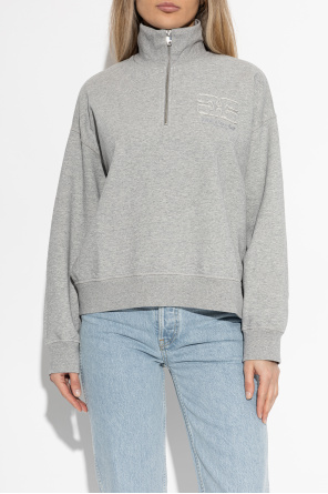 Ganni Bluza typu `owersize` ze stójką