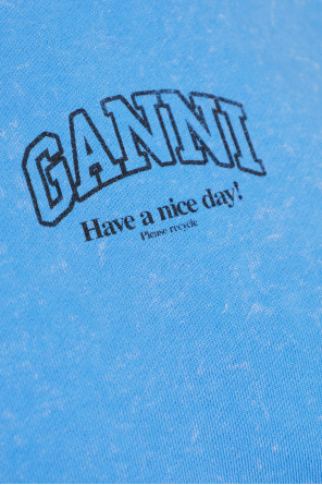 Ganni Sudadera con el logo estampado