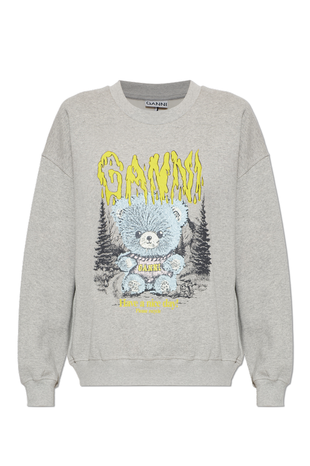 Sweatshirt with colorful print od Ganni