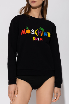 Moschino Puma Musthaves Hoodie met klein logo in grijs