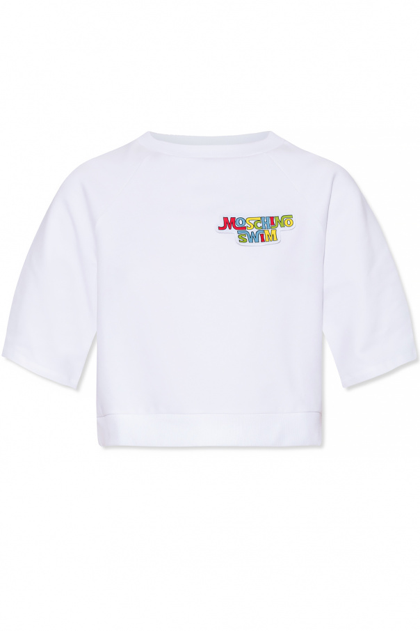 Moschino Relaxed-fitting crop T-shirt