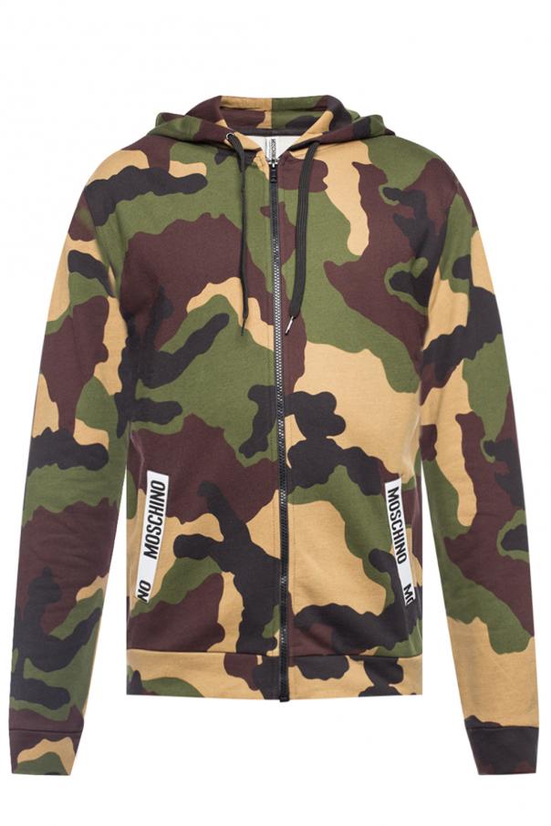 moschino camo hoodie