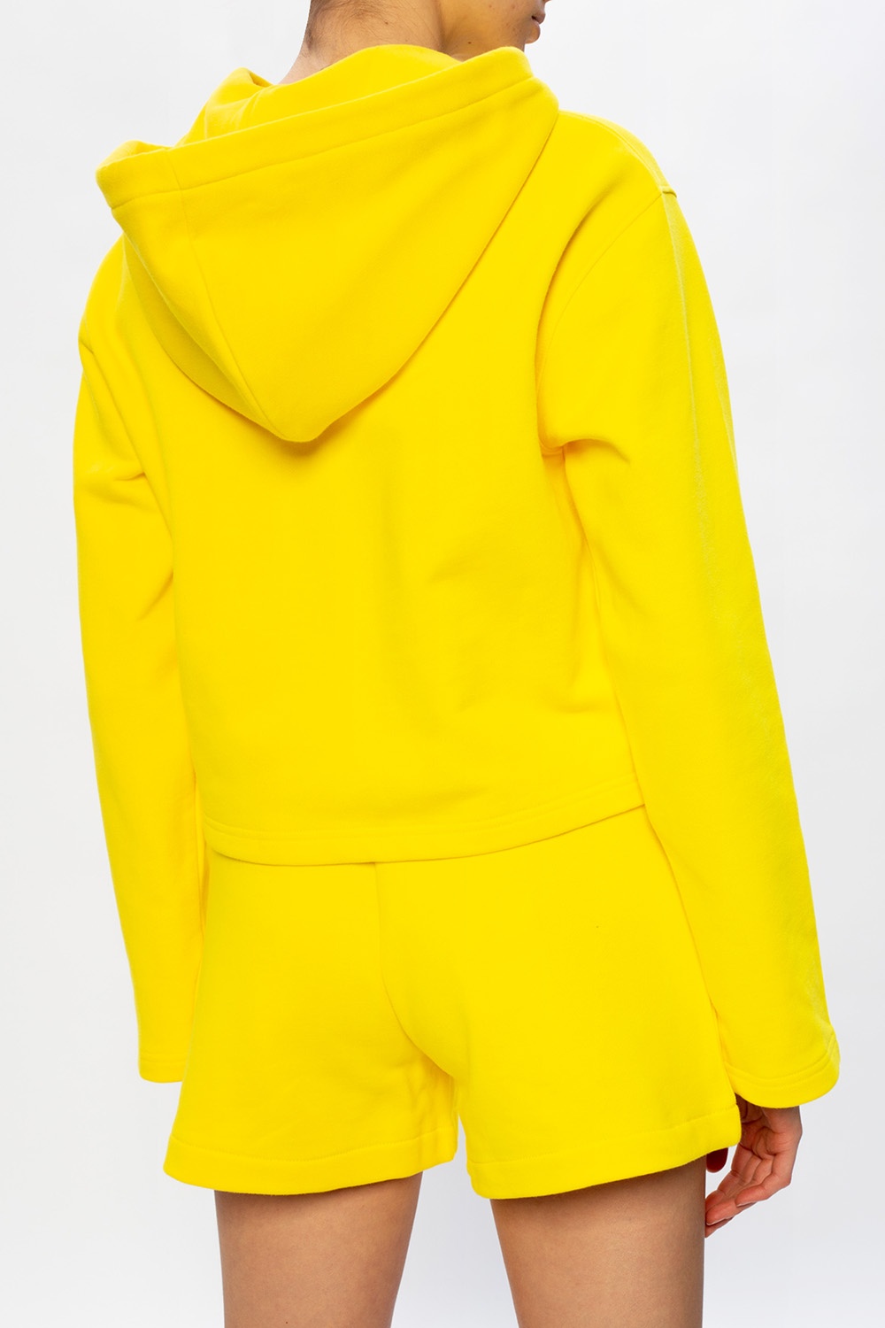 yellow moschino hoodie
