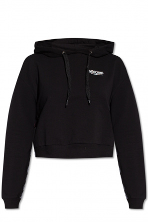 multi-pocket hooded jacket Nero