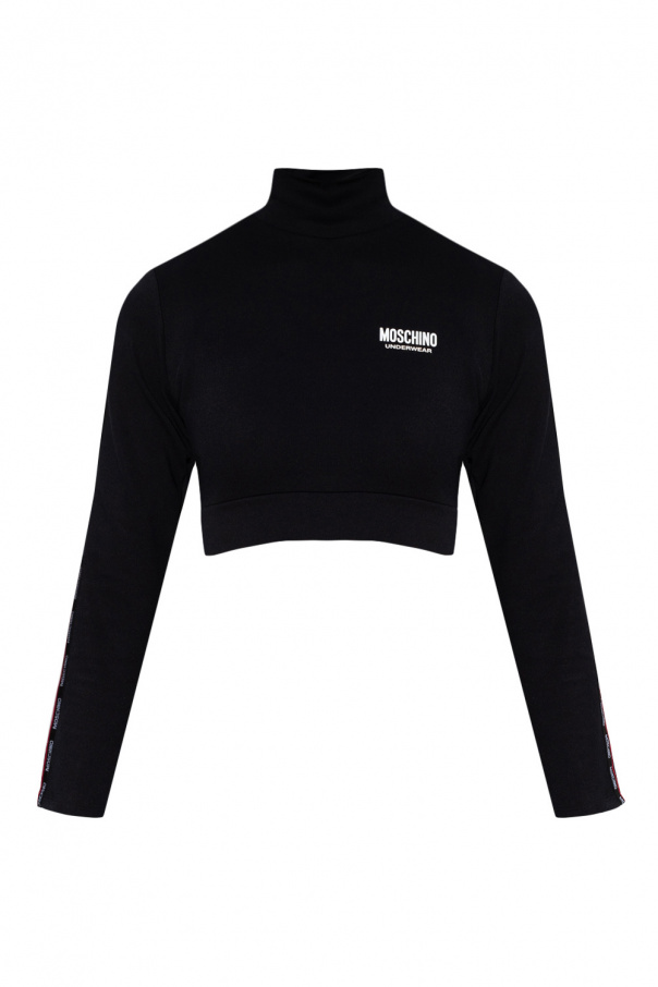 Moschino Cropped top with mock neck