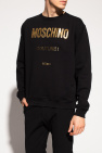 Moschino Big Swoosh print hoodie