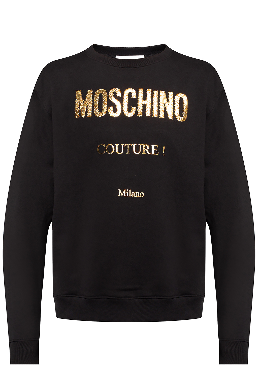 Moschino Big Swoosh print hoodie