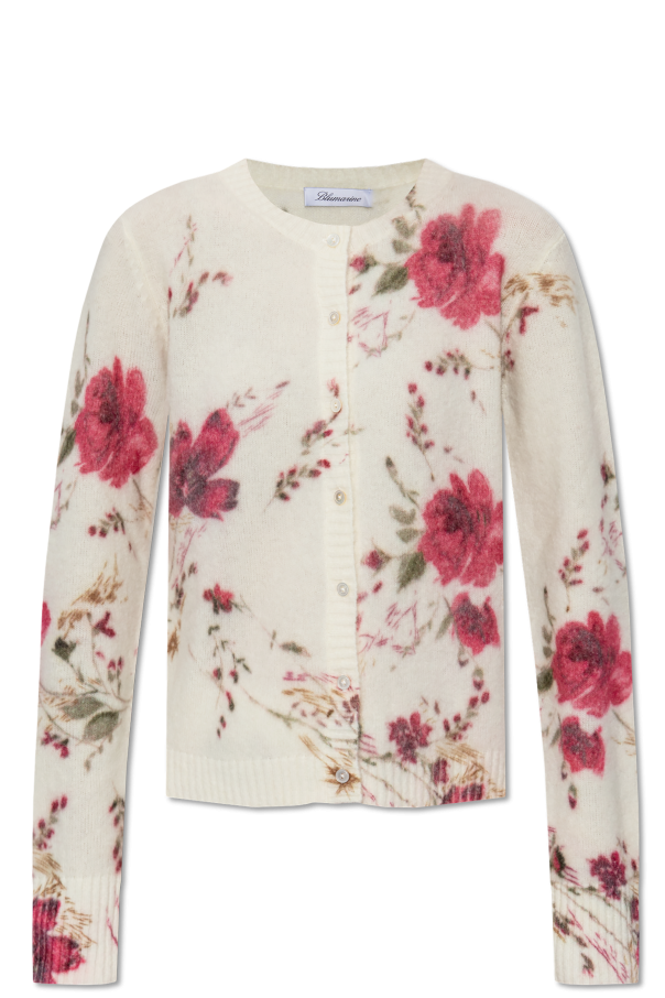 Blumarine Cardigan with floral motif