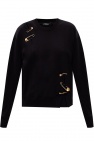 Versace BLACK Safety pin sweatshirt
