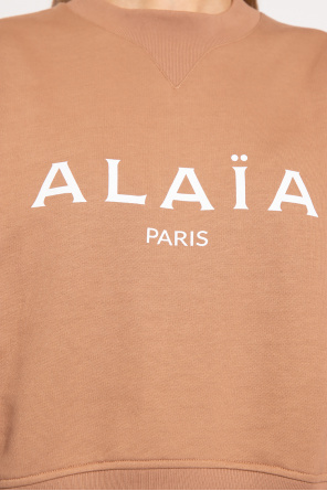 Alaïa Tommy Jeans flag logo ruched tie side t shirt in gray