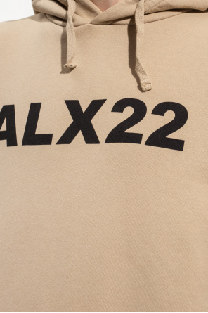 1017 ALYX 9SM Levi's original T-shirt nero minerale con piccolo logo batwing