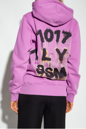 1017 ALYX 9SM Kids slogan-print fleece sweatshirt Blu
