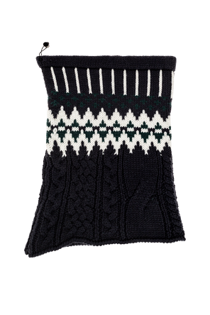 Wool neck warmer