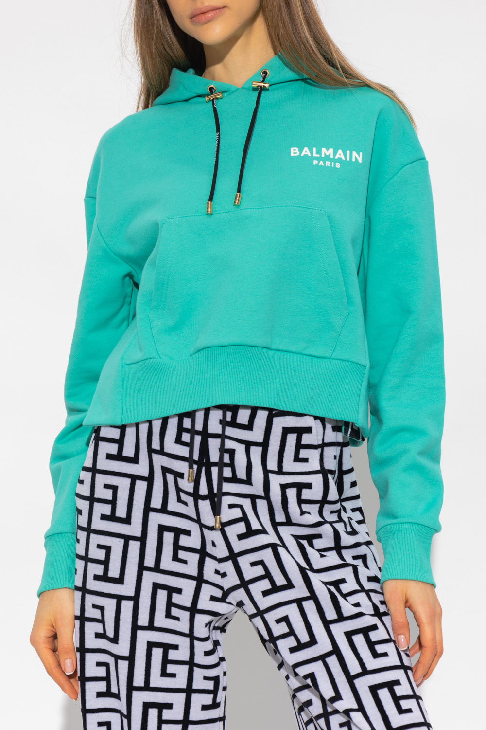 Balmain Cropped hoodie