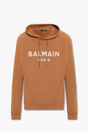 Balmain Kids logo-print hooded jacket Grün