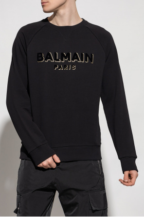 Balmain Balmain Kids enbroidered-logo hooded coat