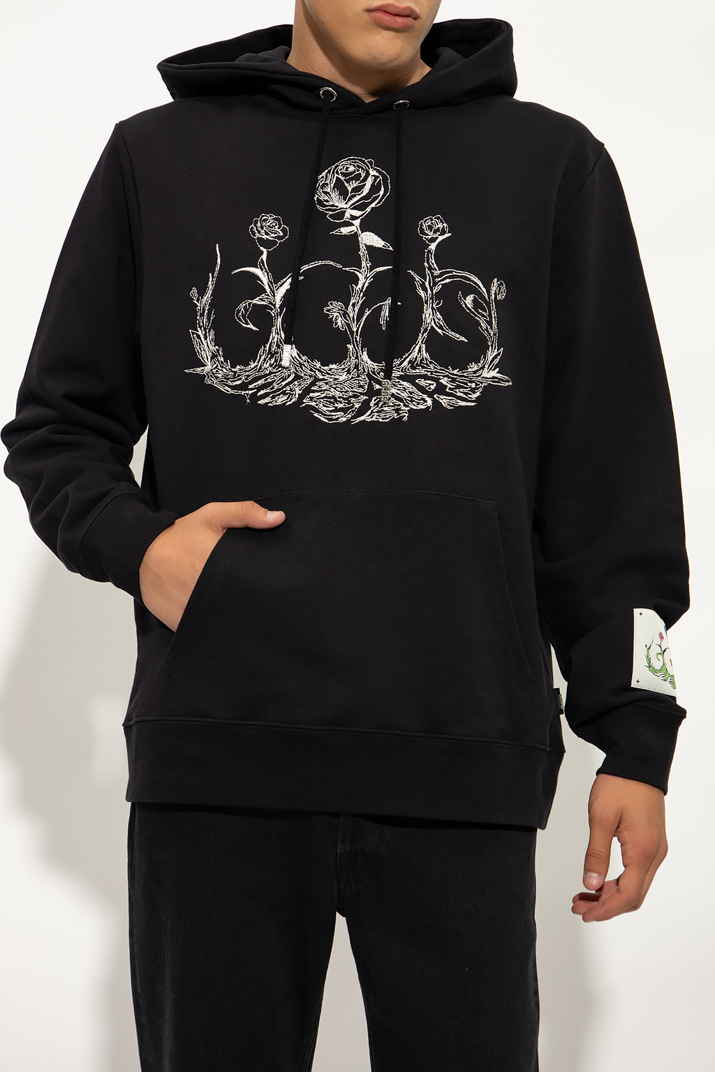 GCDS Hoodie with floral motif