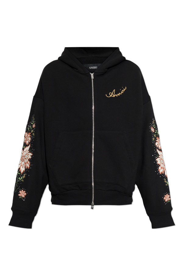 Sweatshirt with Colorful Embroidery and Shimmering Sequins od Amiri