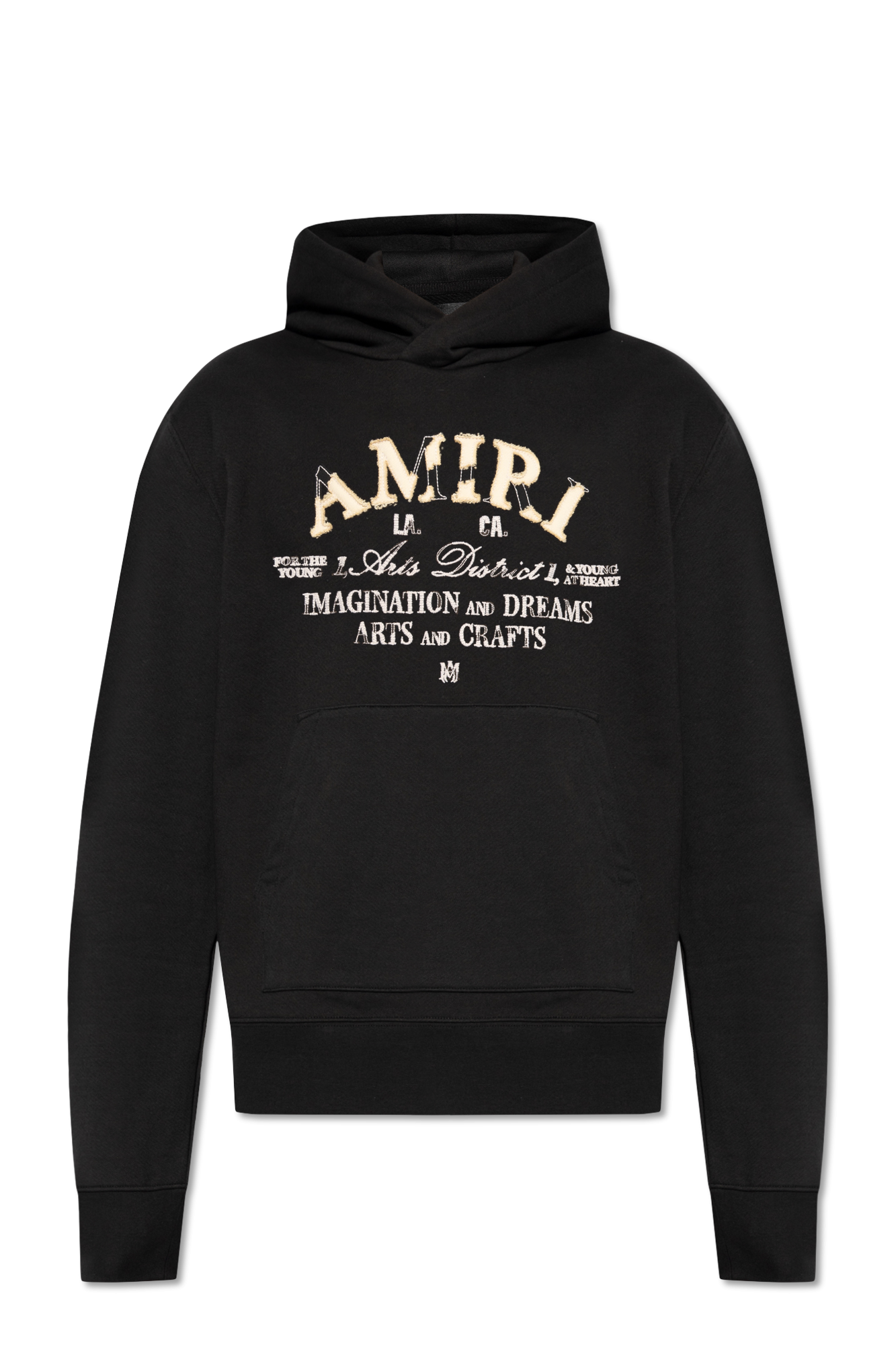 Amiri Blue cotton jersey Easy hoodie from visvim featuring faded effect