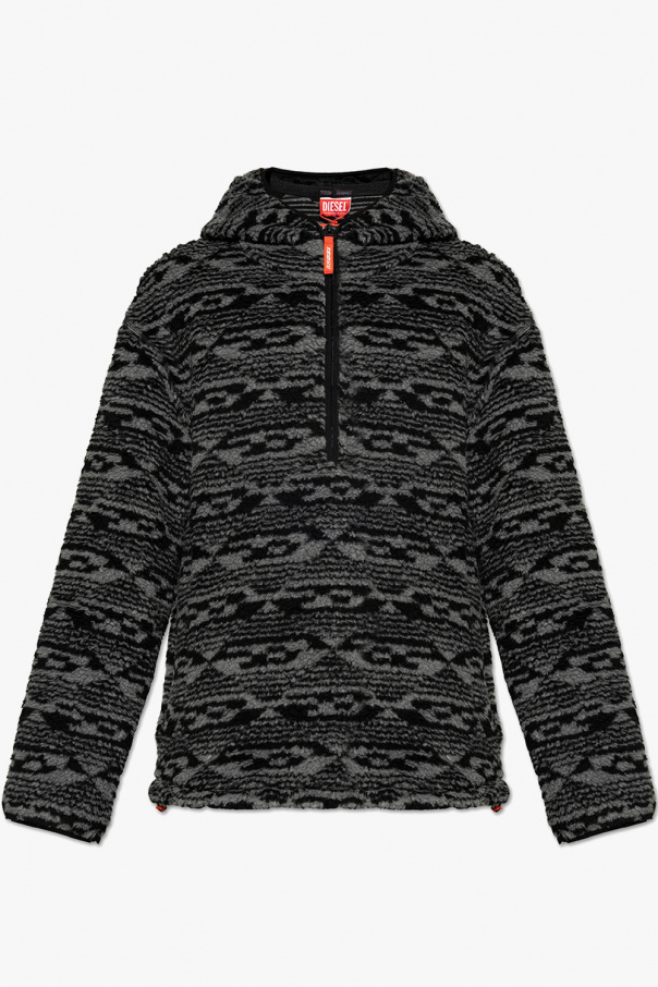Diesel ‘AMST-HYPERY’ fleece hoodie
