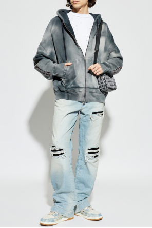 Sweatshirt with shimmering appliqués od Amiri