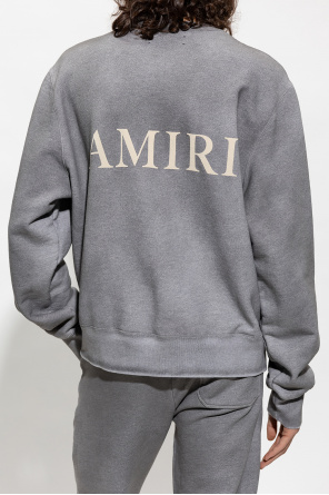 Amiri MSGM logo stripe-print cotton T-shirt