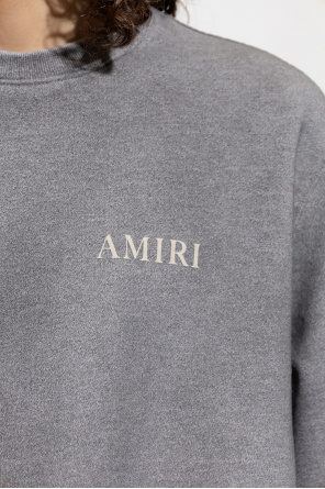 Amiri MSGM logo stripe-print cotton T-shirt