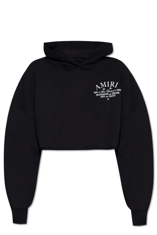 Cropped hoodie with logo od Amiri