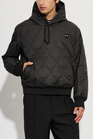 Comme des Garçons Play Chaqueta acolchada con parche con logo
