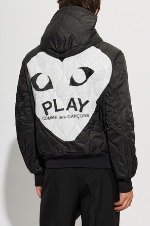 Comme des Garçons Play Chaqueta acolchada con parche con logo