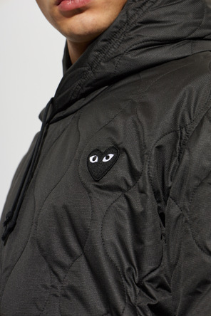 Comme des Garçons Play Chaqueta acolchada con parche con logo