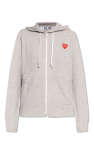 Comme des Garçons Play GREY Zip-up sweatshirt