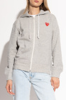 Comme des Garçons Play GREY Zip-up sweatshirt