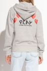 Comme des Garçons Play GREY Zip-up sweatshirt