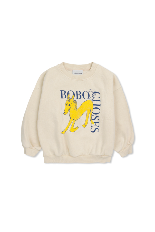 Bobo Choses Les Tien Textured long-sleeve cotton hoodie