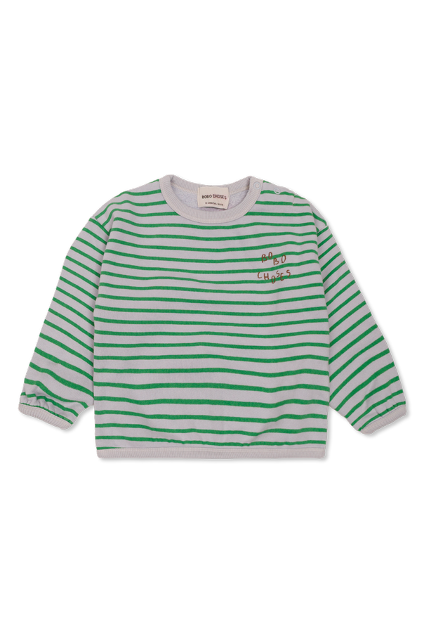 Cotton sweatshirt with embroidered logo od Bobo Choses