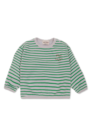 Cotton sweatshirt with embroidered logo