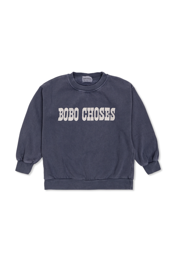 Cotton sweatshirt with printed logo od Bobo Choses