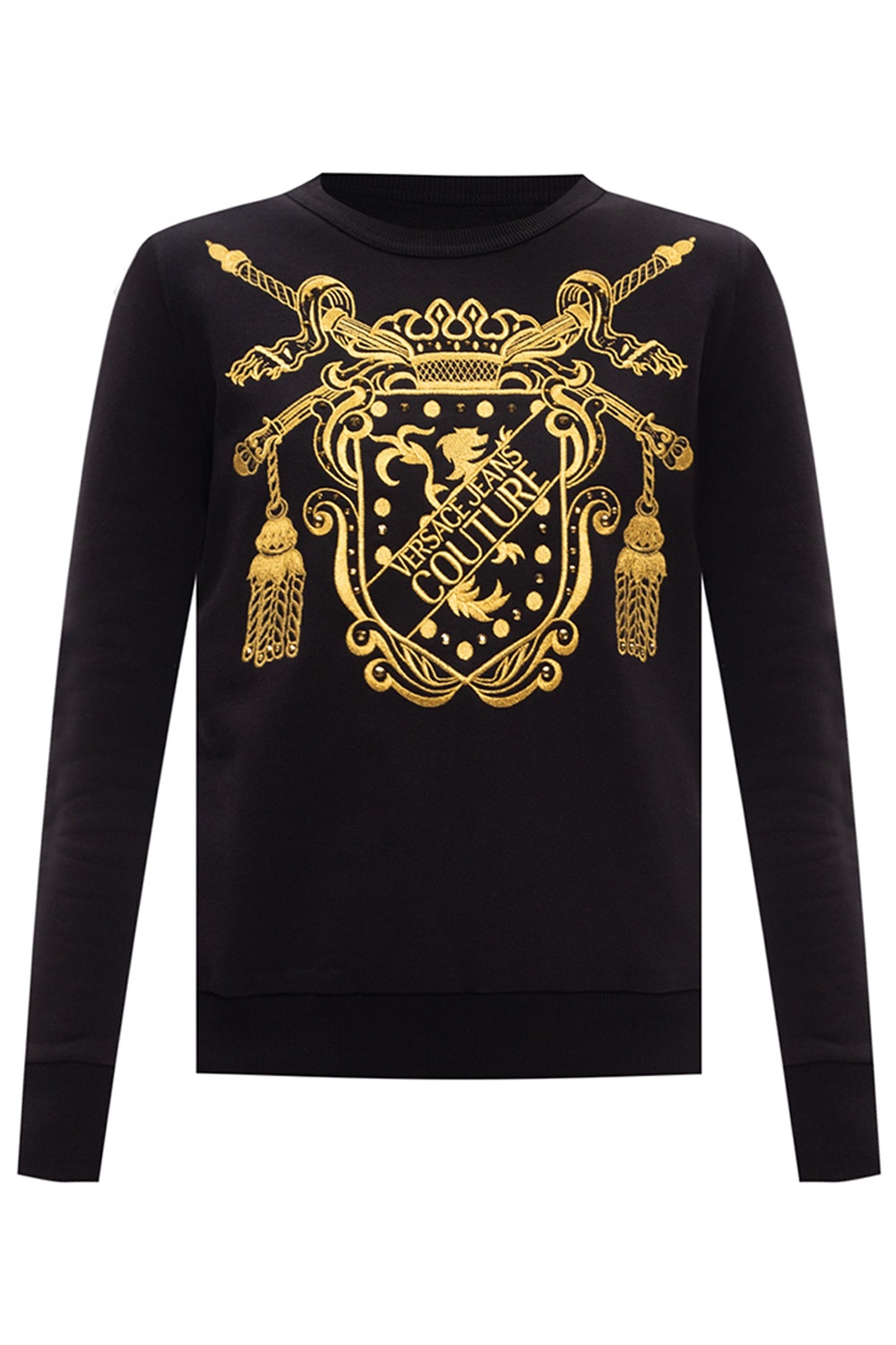 Black Sweatshirt with logo Versace Jeans Couture - Vitkac GB