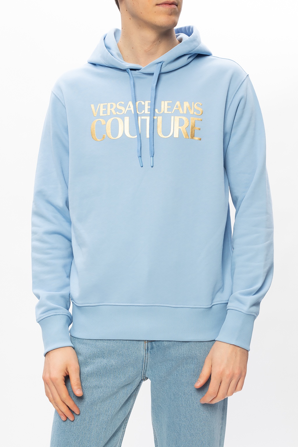 versace blue hoodie