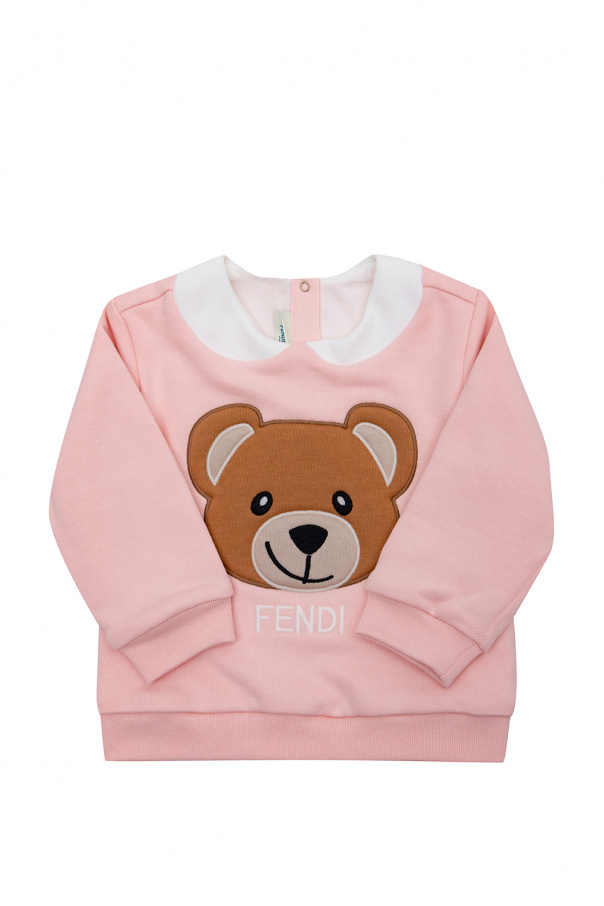 fendi piel Kids Sweatshirt with logo