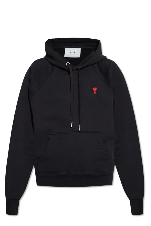 Hoodie with logo embroidery od Ami Alexandre Mattiussi