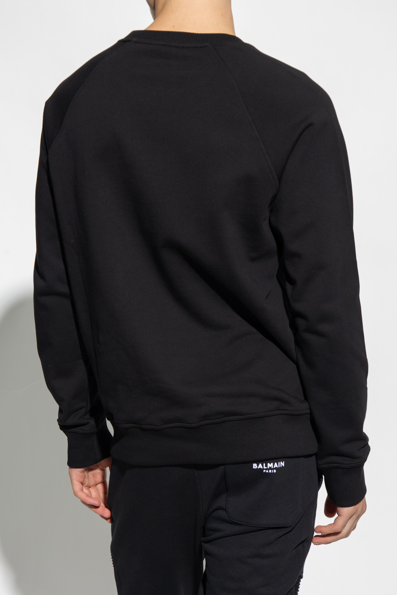 balmain dubbelknappt Sweatshirt with logo