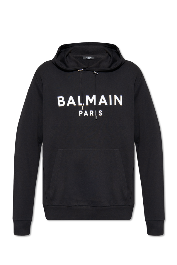 Balmain Balmain Navy Flocked Sweatshirt