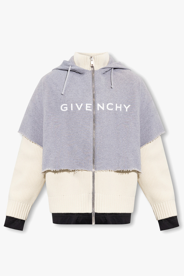 Hoodie in contrasting fabrics od Givenchy
