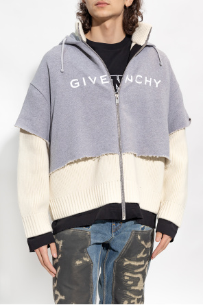 Givenchy satin Givenchy logo-print zipped track jacket