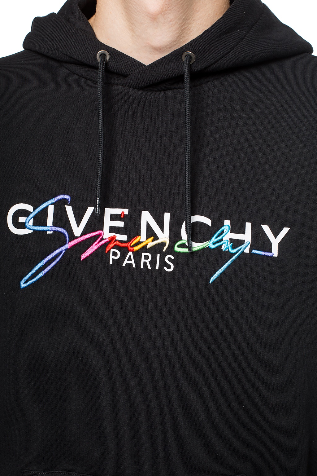 givenchy paris embroidered hoodie